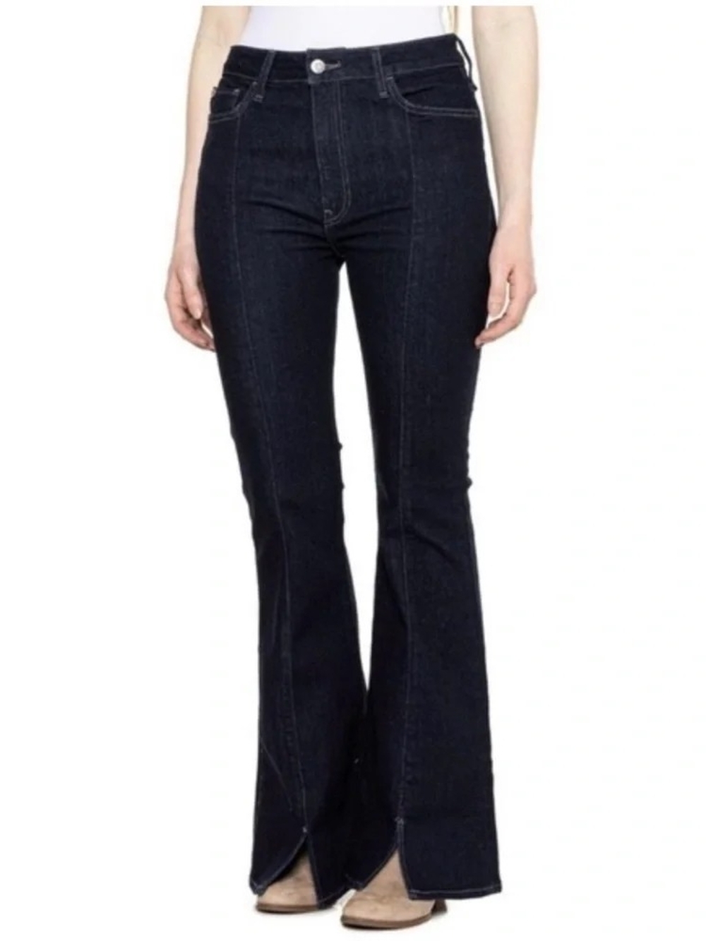 Heidi High-Rise Flare Indigo Rinse Jeans - 27